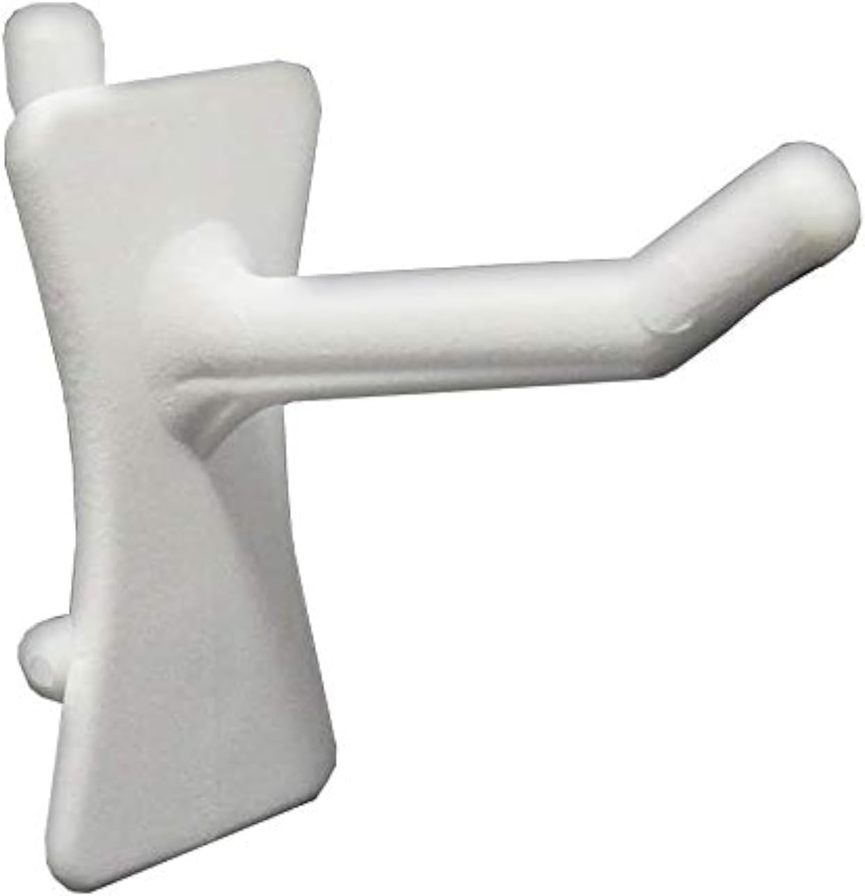 PegPro® 1" Hooks Kit for Standard “Wood Fiber” pegboard – Durable Plastic Pegboard Hooks - for Garage, Kitchen, Craft Room, and More (1" Hook - 24 Pack, White)