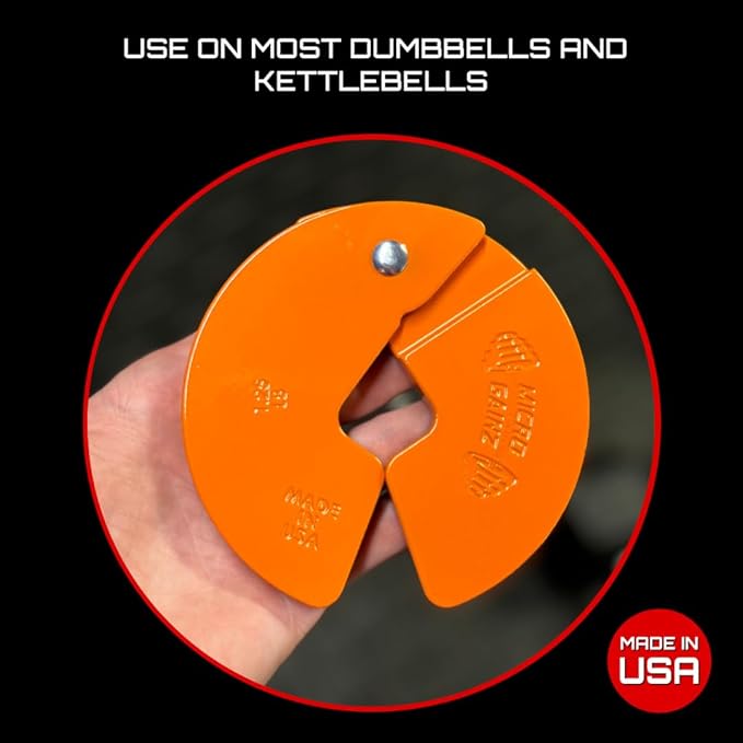 Micro Gainz Dumbbell Fractional 1.25lb Weight Plate, Ideal for Micro Loading, (Choose Color) 4 Piece Fractional Weight Plates, Designed for Dumbbell Training, Made In USA