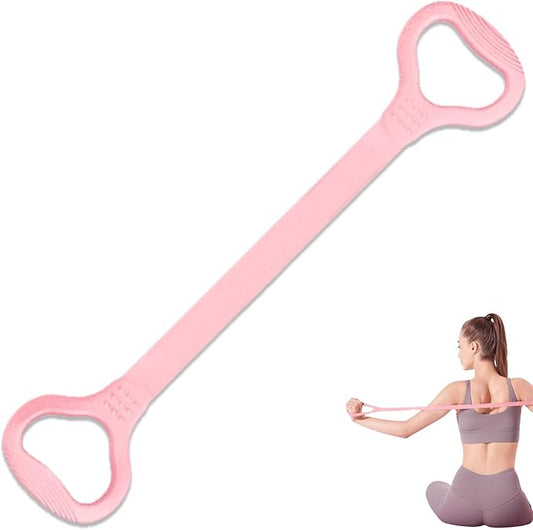 LEZER Figure 8 Resistance Band, Fitness Elastic Rope, Execrise Workout for Arm, Back, Chest and Shoulder, Yoga, Pilates, Stretching, Physical Therapy Equipment