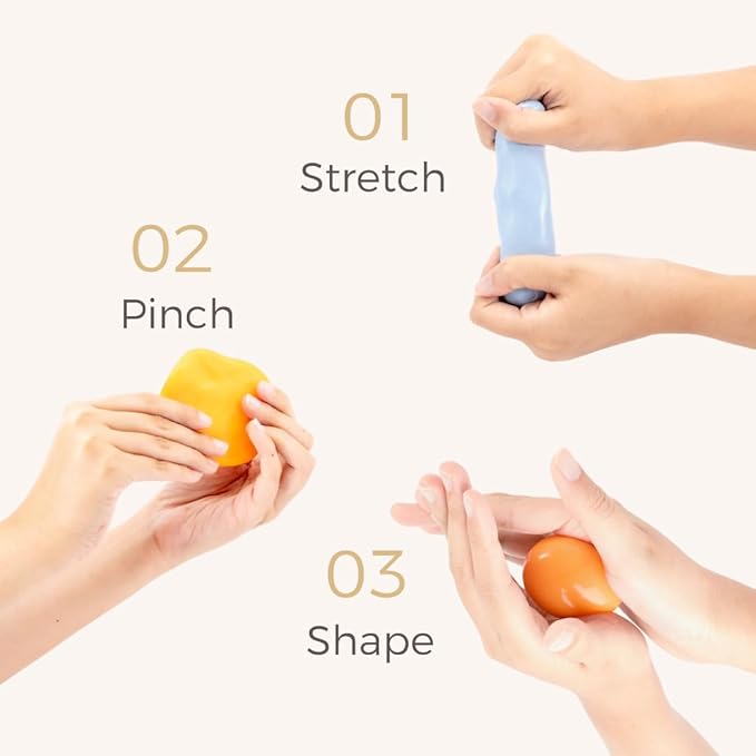 Therapy Dough - Hand Exercise For Rehabilitation, Exercises, Hand Therapy, Occupational Therapy, Hand Strengthening, Improve Motor Skills, Stress Relief