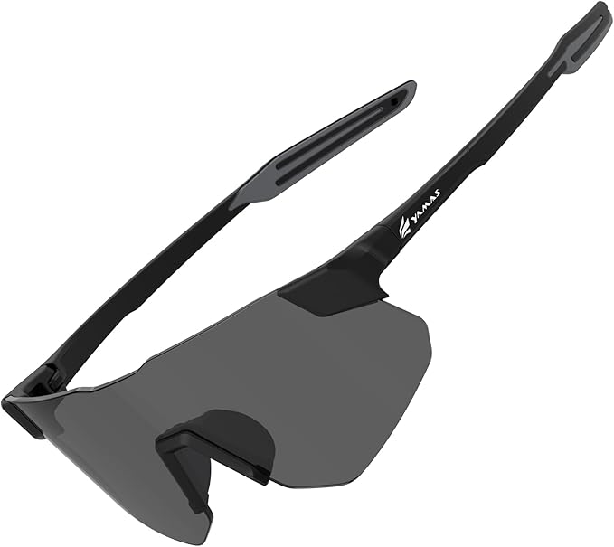 YAMAS Sport Sunglasses for Mens Womens, Wrap around Sunglasses, Non-Slip Nose Pads for Climbing and Running, UV400 Protection
