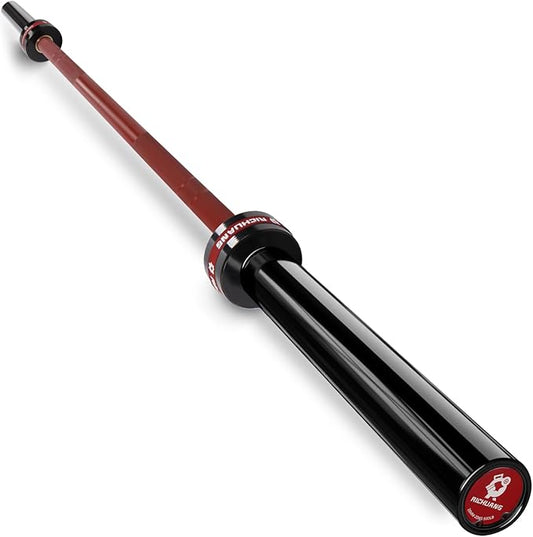 Olympic Barbell 45lb (20kg) - 7ft Bearing Spin Bar for Weightlifting and Strength Training,Ceramic Coating,500 LBS Capacity,28mm High Whip,Fits 2" Plates,for Home Gym