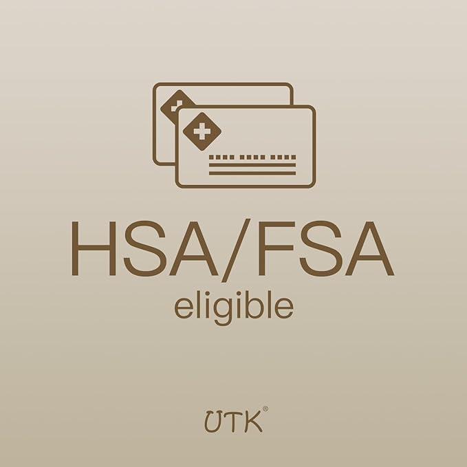 UTK Far Infrared Heating Pad, Heated Wrap with Jade for Arm Joint Elbow, Fast Heating, FSA-HSA Eligible, Hotter to 159℉, 4H Auto Off & Memory Function, 120" Extension Cord,Birthday Gifts for Men Women