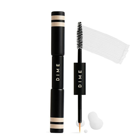 DIME Beauty Boost Duo, Travel-Sized Eyelash Boost Serum and Eyebrow Enhancing Gel Combo, Lash and Eyebrow Growth Serum, 3 ml of Each