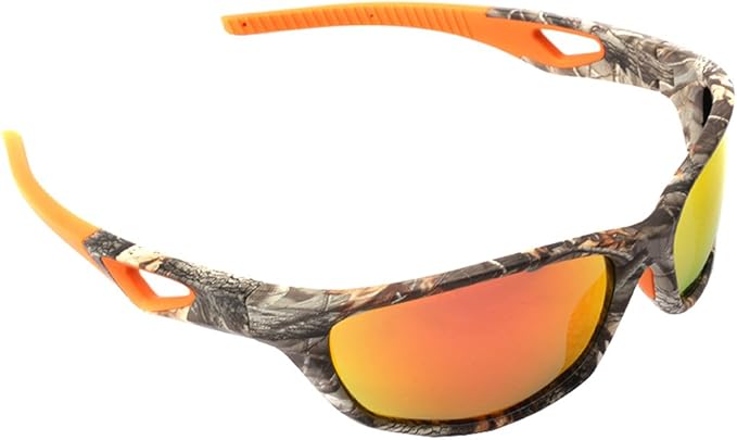 Polarized Outdoor Sports Sunglasses Tr90 Camo Frame for Men Women Driving Fishing Hunting Reduce Glare