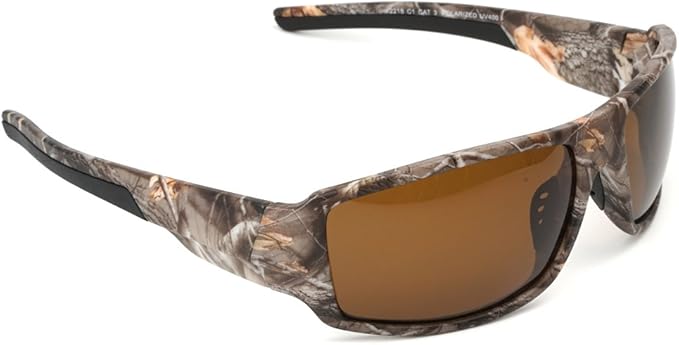 Polarized Outdoor Sports Sunglasses Tr90 Camo Frame for Men Women Driving Fishing Hunting Reduce Glare