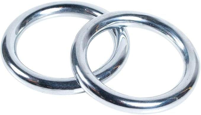 ZooBoo 2pcs Wing Chun Stainless Steel Training Rings (Pair) – Yeung Sau & Sticky Hand Strength Training for Wing Tsun, Siu Lum, and Kung Fu Practitioners