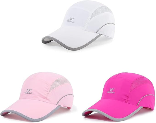Running Hat Mesh Sports Cap Lightweight Quick Drying Runner Cap for Men Women