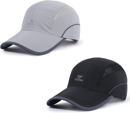 Running Hat Mesh Sports Cap Lightweight Quick Drying Runner Cap for Men Women