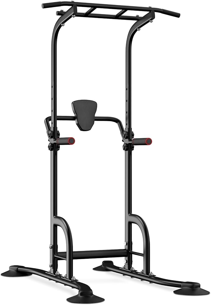 BangTong&Li Power Tower, Pull Up Bar Dip Station/Stand for Home Gym Strength Training Workout Equipment