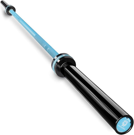 Olympic Barbell 45lb (20kg) - 7ft Bearing Spin Bar for Weightlifting and Strength Training,Ceramic Coating,500 LBS Capacity,28mm High Whip,Fits 2" Plates,for Home Gym