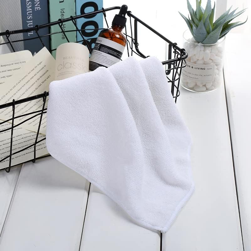 Microfiber Cleaning Cloth-50Pcs (13x13 inch) Ultra Soft Highly Absorbent Rags, Reusable Lint-Free Cleaning Towels for Housekeeping-Machine Wash (White)