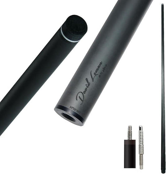 29.13" /Radial Wavy 3/8-10 3/8-11 3/8-14 Uni-Loc 5/16-18 Carbon Pool Cue Single Shaft, Low Deflection Technology, Ultra-Smooth, pro Taper, Easy to Control