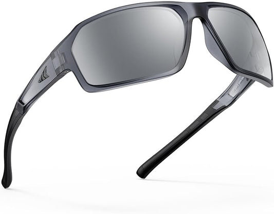 KastKing Chippewa Polarized Fishing Sunglasses, UV400 Protection Full Wrap Frame Sports Cycling Sunglasses, 1.0mm TAC Lenses