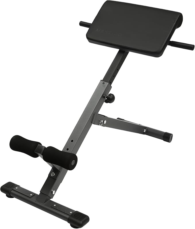 Roman Chair, Hyperextension Bench Roman Chair Adjustable Back Extension Machine Lower Back Exercise Equipment Multi-Functional Workout Bench for Home Gym Full Body Abs Glutes Core Muscles