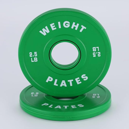 2 In Change Plates 1.25LB 2.5LB 5LB 10LB Fractional Weight Plates,Bumper Plates for Weight Lifting,Strength Training Gym Home,Rubber Coating