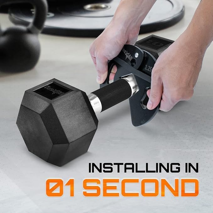 Yes4All Fractional Weight Plates Set, Available In Steel And Rubber, Set of 2/4/6 Plates in 1.25LB, 2.5LB, or 5LB Sizes, Micro Change Plates for Dumbbell and Olympic Barbell Weightlifting