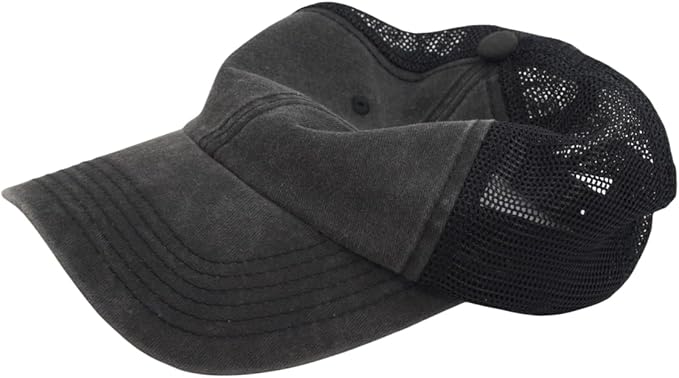 Comfy Vintage Trucker Baseball Hat- M/L/XL/XXL Women Men Unstructured Washed Dad Cap | Snapback | Soft Crown | Soft Mesh