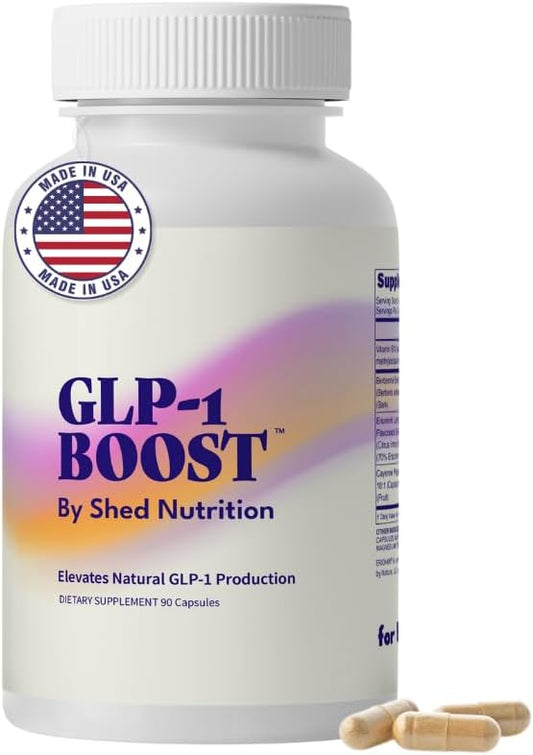 GLP-1 Boost Supplement for Women and Men – Hunger & Metabolism Support with Eriomin, Berberine & Capsaicin – Expert-Formulated to Support GLP1 Naturally – 1 Capsule Before Meals (90 Capsules)