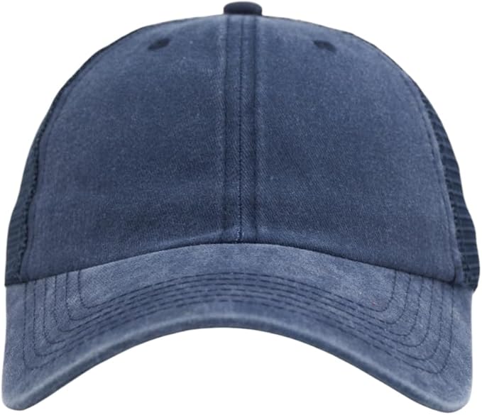 Comfy Vintage Trucker Baseball Hat- M/L/XL/XXL Women Men Unstructured Washed Dad Cap | Snapback | Soft Crown | Soft Mesh