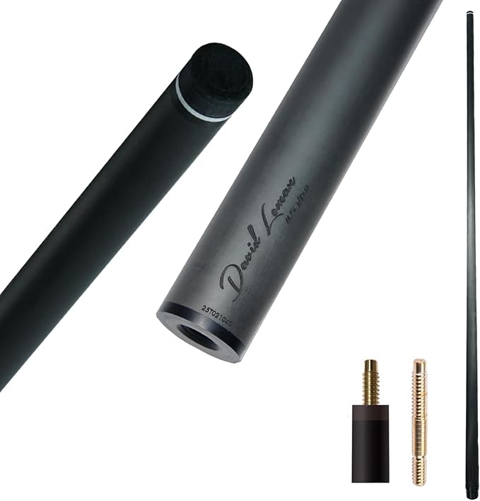 29.13" /Radial Wavy 3/8-10 3/8-11 3/8-14 Uni-Loc 5/16-18 Carbon Pool Cue Single Shaft, Low Deflection Technology, Ultra-Smooth, pro Taper, Easy to Control