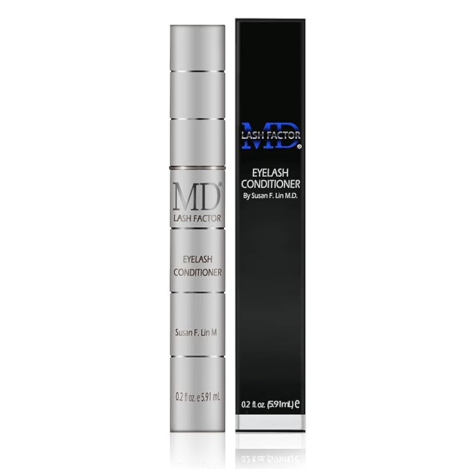 MD Lash Factor Eyelash Conditioner – 0.2 fl oz, 6-Month Supply – Peptide + Biotin Serum for Fuller, Thicker Lashes, Ophthalmologist-Tested