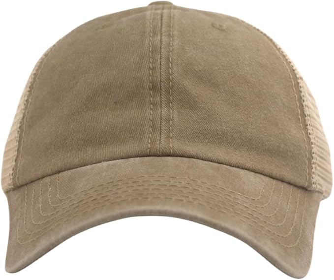 Comfy Vintage Trucker Baseball Hat- M/L/XL/XXL Women Men Unstructured Washed Dad Cap | Snapback | Soft Crown | Soft Mesh