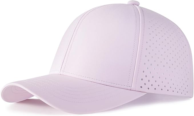 VOBOOM Men Quick Dry Baseball Cap Laser Cut Mesh Ball Curved Brim Snapback Hat