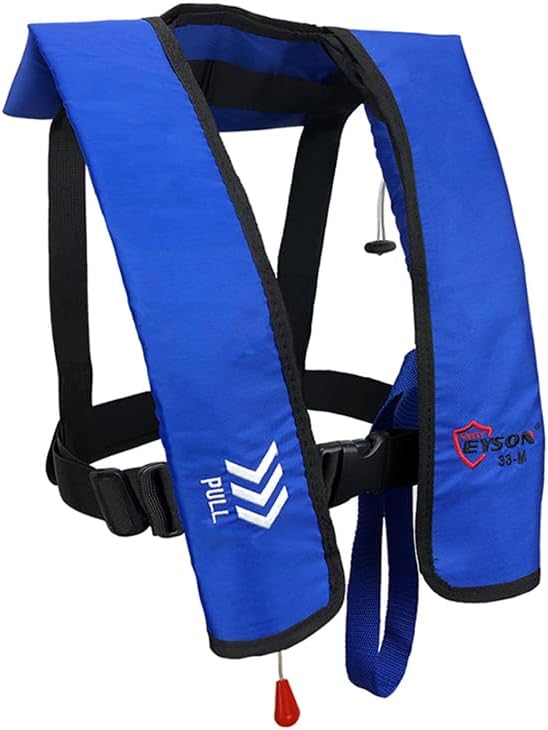 Manual Inflatable Life Jacket|Life Vest for Adults|PFD Low Profile|Supports up to 330 lbs(YSH700)