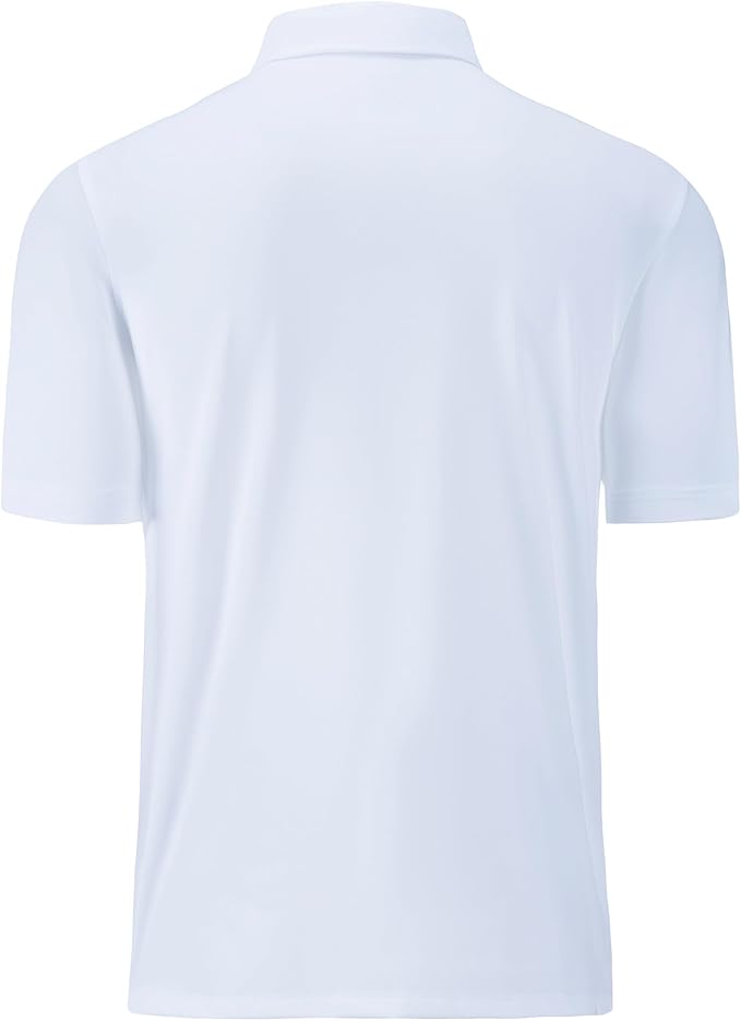 Mens Polo Shirts Short Casual Solid Stylish Dry Fit Performance Designed Collared Golf Polo Shirts for Men