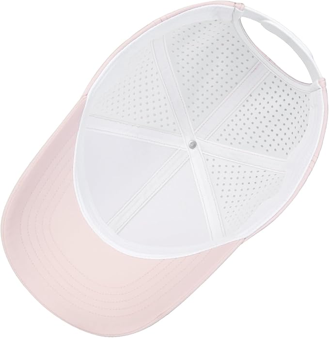 VOBOOM Men Quick Dry Baseball Cap Laser Cut Mesh Ball Curved Brim Snapback Hat