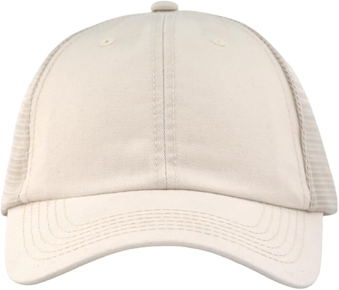 Comfy Vintage Trucker Baseball Hat- M/L/XL/XXL Women Men Unstructured Washed Dad Cap | Snapback | Soft Crown | Soft Mesh