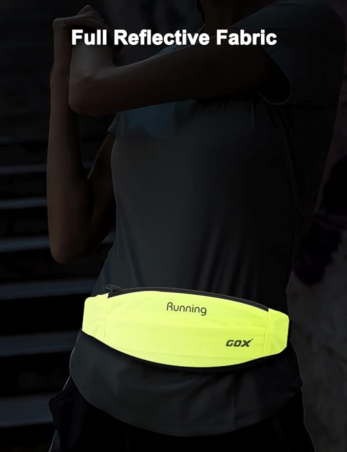 Gox Fanny Pack For Men Running Pouch Belt,Phone Holder Waist Pack Sport Hiking Walking Traveling (green)