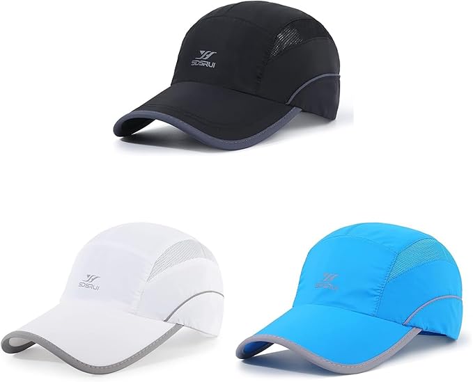 Running Hat Mesh Sports Cap Lightweight Quick Drying Runner Cap for Men Women