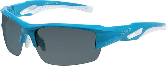 Polarized Sports Sunglasses for Men Women, Adjustable Nose Pads, TR90 Frame, for Golfing, Running, Finishing, Cycling