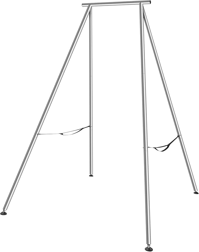 VEVOR Aerial Yoga Frame, 9.67 ft Height Swing Stand, Max 551.15 lbs Load Chrome-Plated Steel Pipe Inversion Yoga Rig for Indoor Outdoor Use