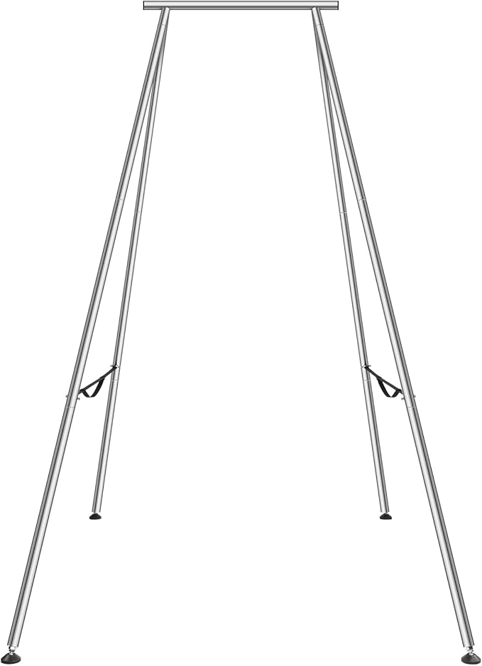 VEVOR Aerial Yoga Frame, 9.67 ft Height Swing Stand, Max 551.15 lbs Load Chrome-Plated Steel Pipe Inversion Yoga Rig for Indoor Outdoor Use