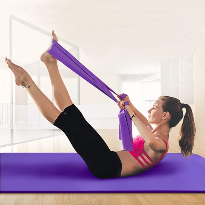 Resistance Bands, Elastic Exercise Bands for Working Out, Physical Therapy, Recovery, Yoga, Pilates, Strength Training
