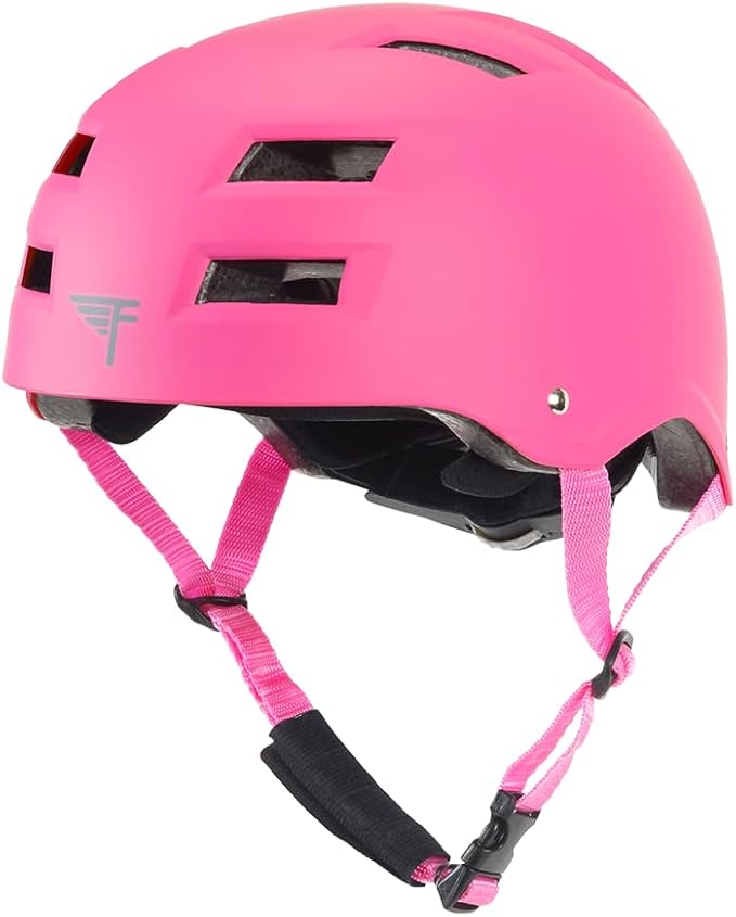 Flybar Bike Helmet- Multi Sport Dual Certified Adjustable Dial, Lightweight Skateboard Helmet, Roller Skating, Pogo, Electric Scooter, Snowboard, Boys and Girls Kids- Adults Helmets