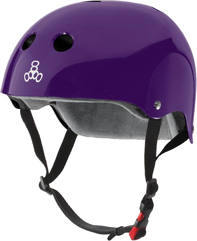 Triple Eight Certified Sweatsaver Helmet for Skateboarding, BMX, Roller Derby, Roller Skating, Inline Skating, Scooter and Bike
