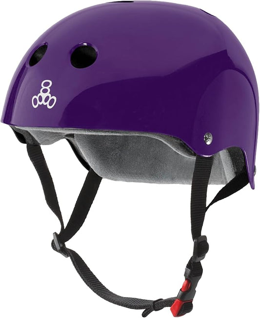 Triple Eight Certified Sweatsaver Helmet for Skateboarding, BMX, Roller Derby, Roller Skating, Inline Skating, Scooter and Bike