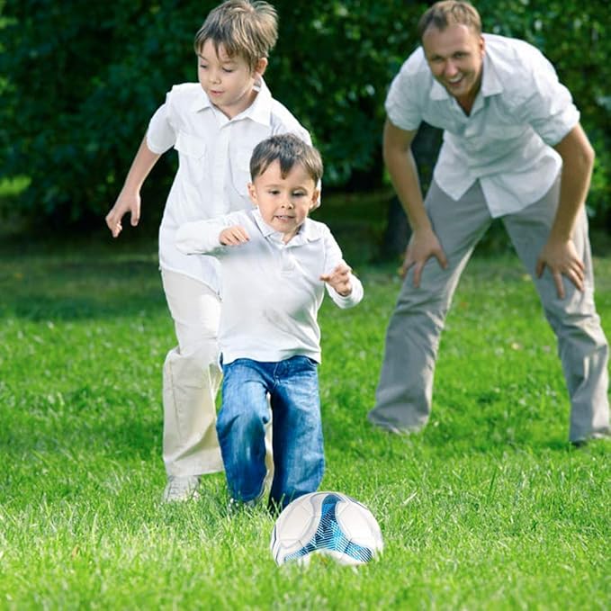 SHOKE Soccer Ball Size 5 Official Size Soccer Ball Thermal Bonded Training Slip Resistant