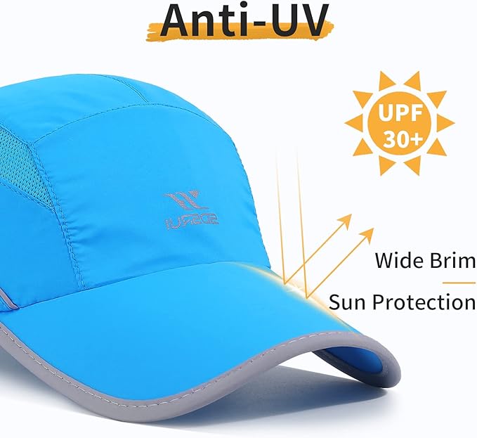 Running Hat Mesh Sports Cap Lightweight Quick Drying Runner Cap for Men Women
