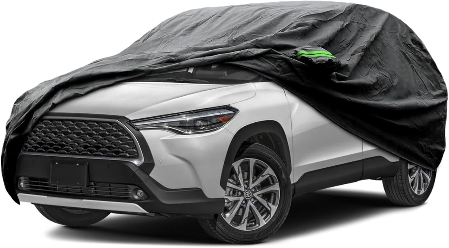 Proadsy 2025 Upgrade Car Cover Custom Fit for Toyota Corolla Cross 2022-2025, Waterproof All Weather for Automobiles, Full Exterior Cover Rain Snow Sun Protector Indoor Outdoor Car Cover