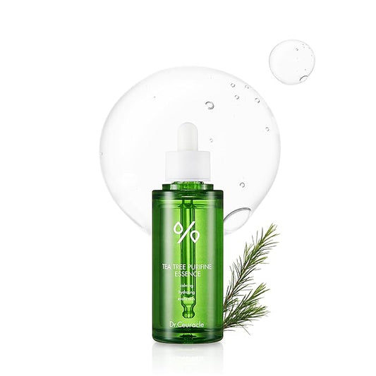 Dr.Ceuracle Tea Tree Purifine Essence - Mild Facial Serum for Sensitive Skin, Redness and Sebum Reducing Korean Skin Care (50ml / 1.69 fl. oz.)