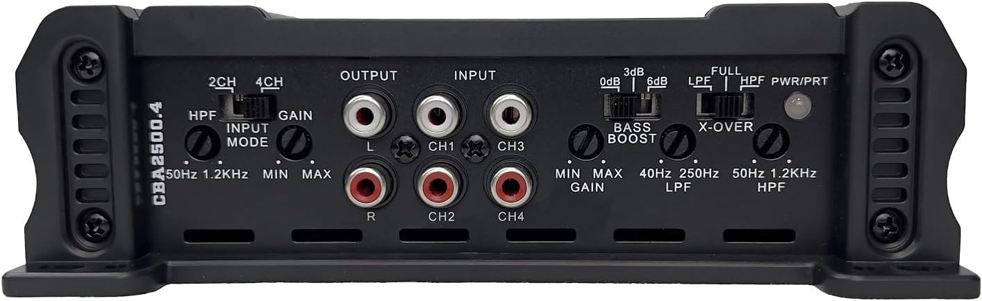 Orion Cobalt Series CBA2500.4 High Efficiency 4-Channel Class A/B Amplifier for Car Audio Stereo – 2500W High Output, 2/4 Ohm Stable, Adjustable Low/High Pass, Bass Boost, MOSFET Power Supply