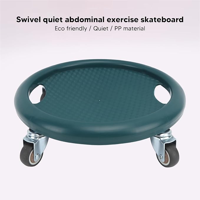 Wheel, Abdominal Wheel Board Ab Workout Equipment Board for Core Workout (Dark Green)