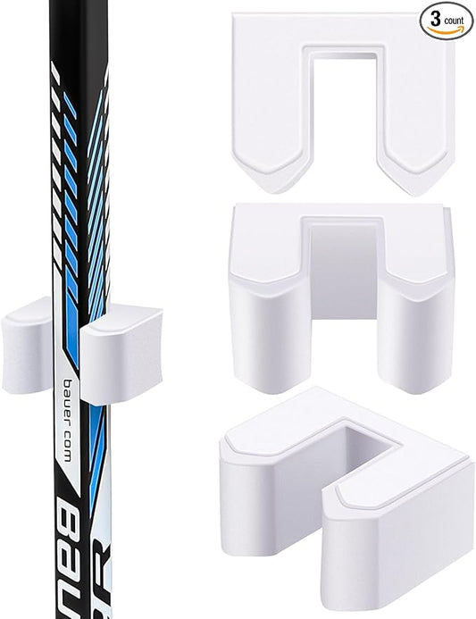 Yousoontic Hockey Stick Holder Wall Mount, 1-6 Stick Capacity, Ice and Field Hockey Organizer (Decor & Storage 2-in-1) for Home Garage Room Office Sports Decoration