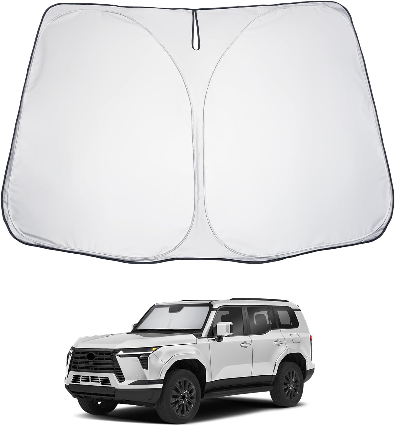 LUWU for 2024 2025 Lexus GX550 Windshield Sun Shade 2025 Lexus GX550 Windshield Sunshades 2024 2025 Lexus GX550 Accessories Foldable Sunshade Cover Block UV Ray Lexus GX550 Front Window Sunshade