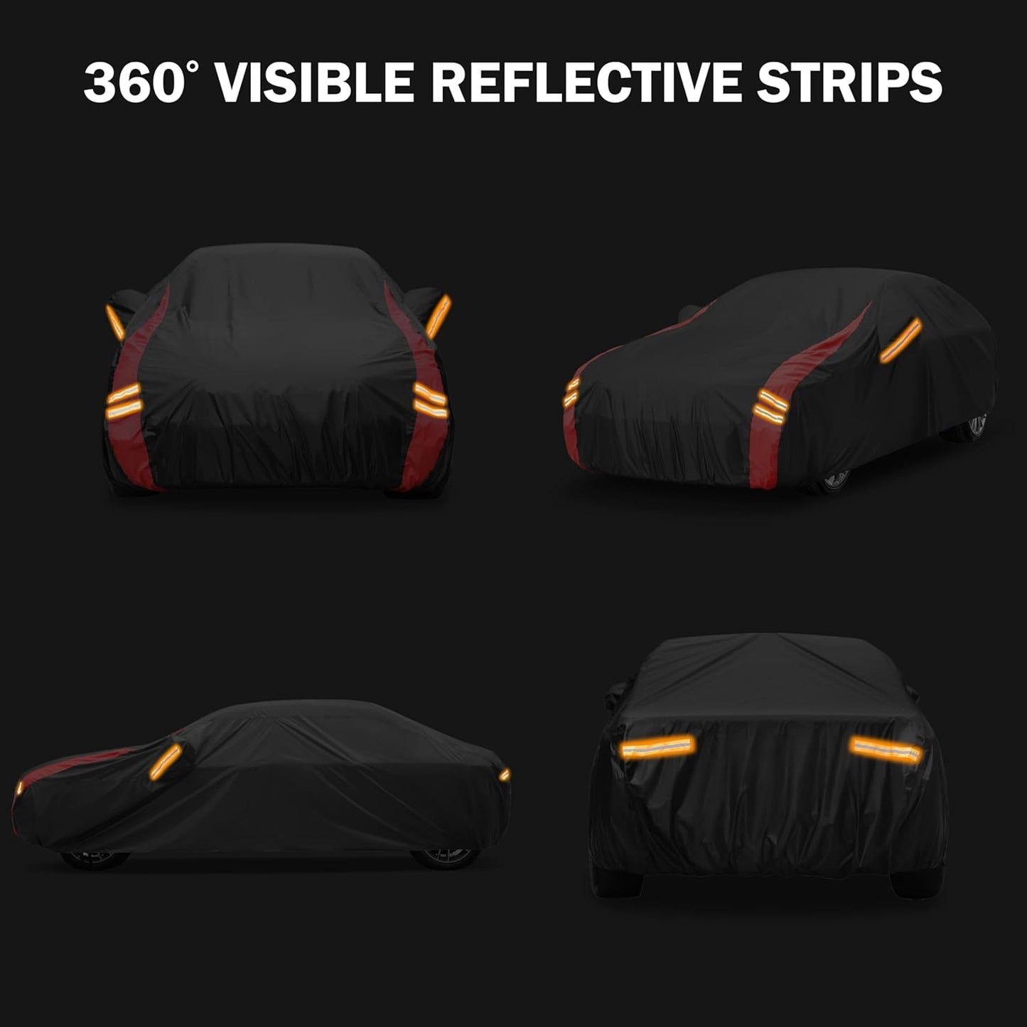 Car Cover Automobiles Waterproof All Weather for for Sports Coupe,Universal Fit Mazda Miata/MX-5, BMW Z3, Honda S2000, Chrysler Crossfire, Saturn Sky, Pontiac Solstice etc.(See Size Chart)